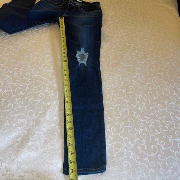 Levi 711 Skinny Distressed Knee Jeans - Picture 13 of 16
